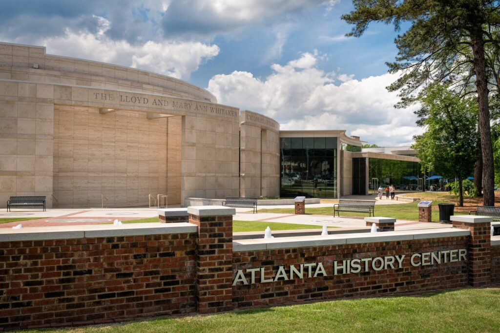 The entrance to Atlanta's History Center.