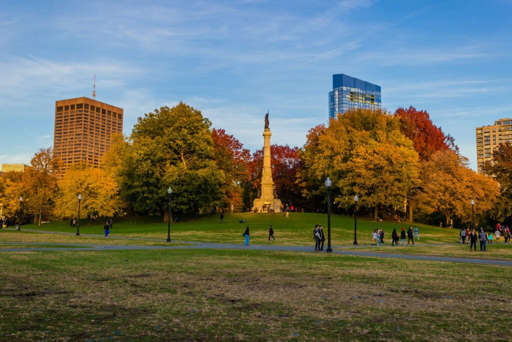 boston public garden for a team building activity