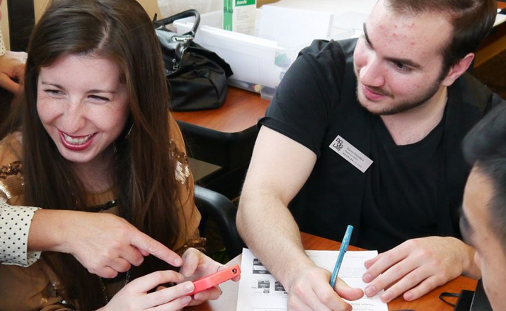 people solving puzzles
