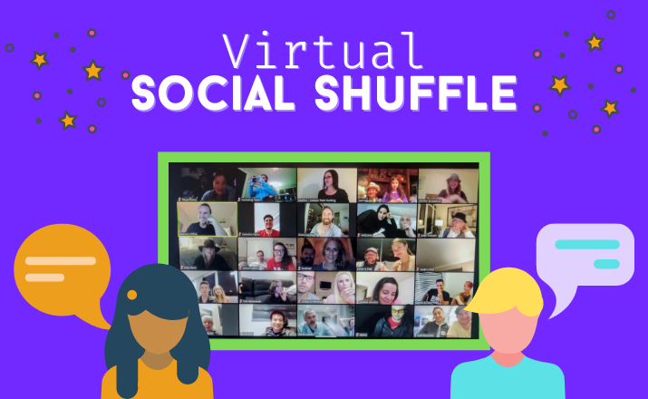 virtual social shuffle is a fun team building activity for schoolmates