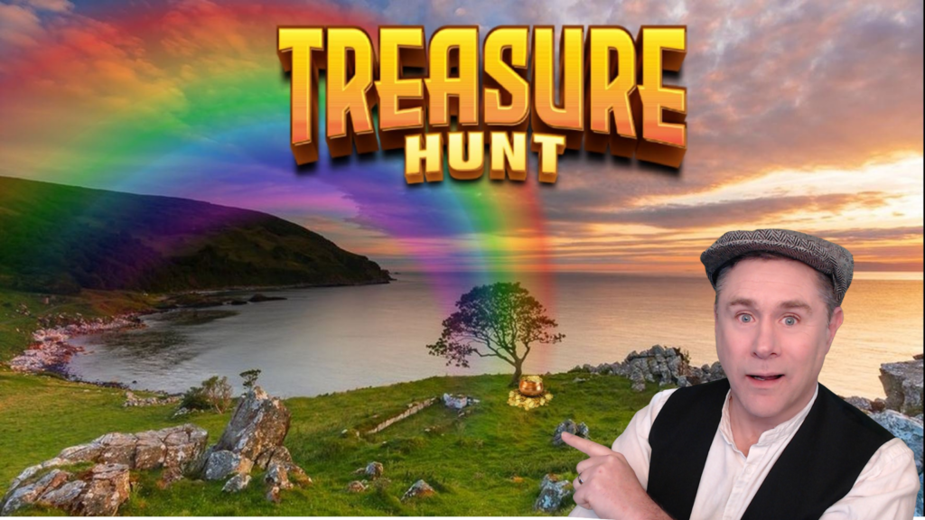 virtual st patricks day happy hour treasure hunt image