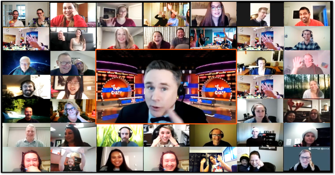 virtual trivia time machine game participant screenshot